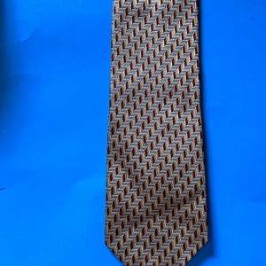 SELLING JoS A BANK TIE FOR MEN SIZE 58”LONG COLOR BROWN/ TAN/BLUE